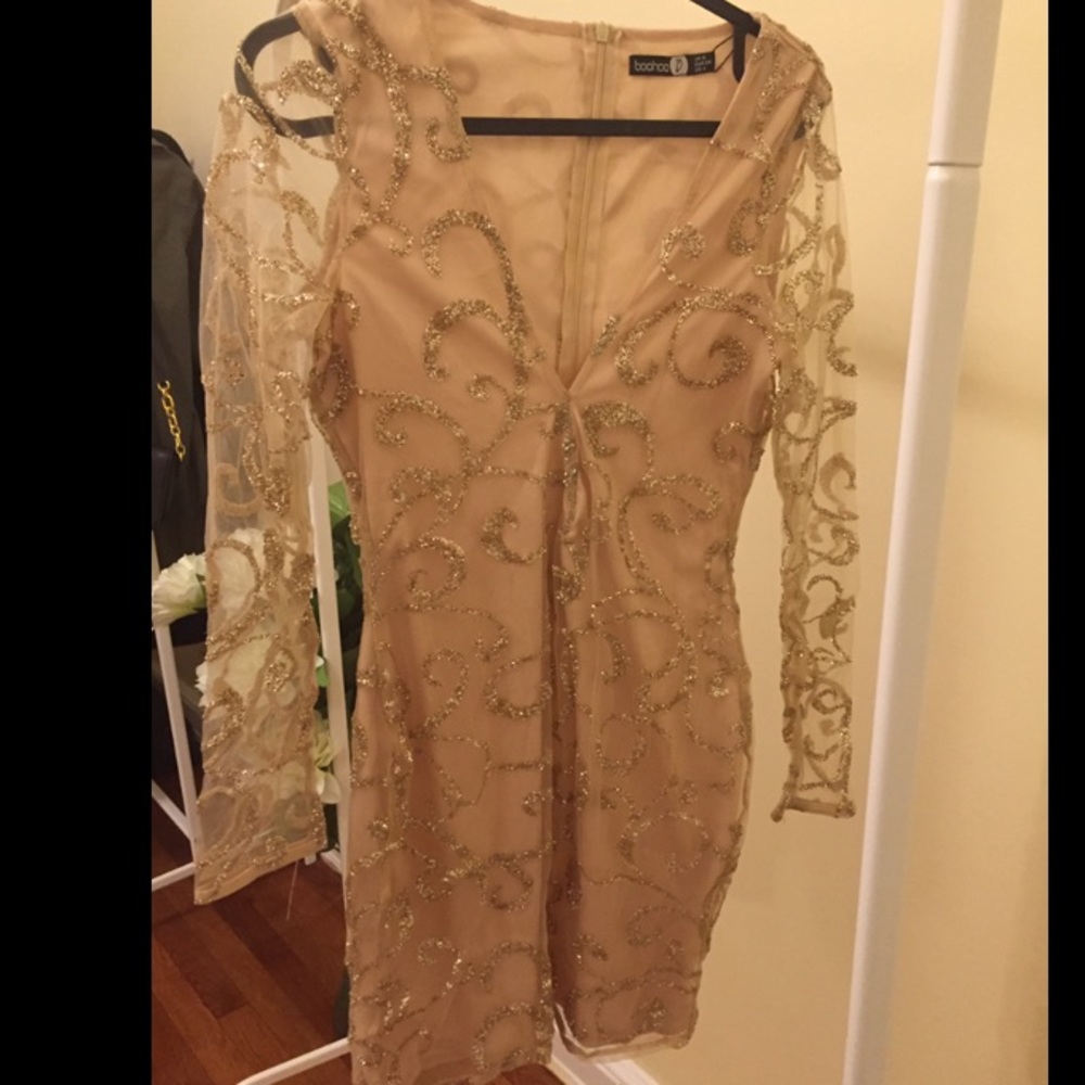 Shiny midi dress/ party dress